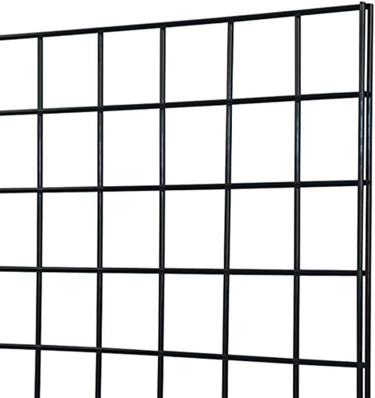 Only Garment Racks #1900B (Box of 3) Grid Panel for Retail Display - Perfect Metal Grid for Any Retail Display, 2'x 6', 3 Grids Per Carton (Black Finish) - Image 2