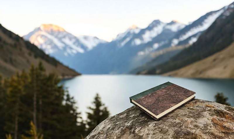 Kathmandu Valley Co. Nepali Eco Writing Journal with Vintage Handmade Lokta Paper, Clean-cut, Made in the Himalayas of Nepal, 6x9 Inches (Walnut, Standard) - Image 2