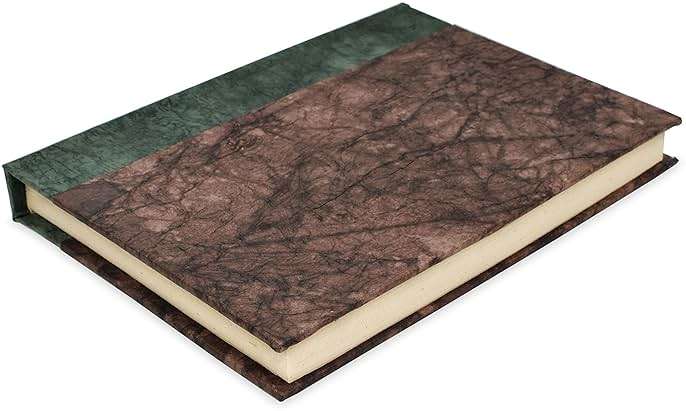Kathmandu Valley Co. Nepali Eco Writing Journal with Vintage Handmade Lokta Paper, Clean-cut, Made in the Himalayas of Nepal, 6x9 Inches (Walnut, Standard) - Image 5
