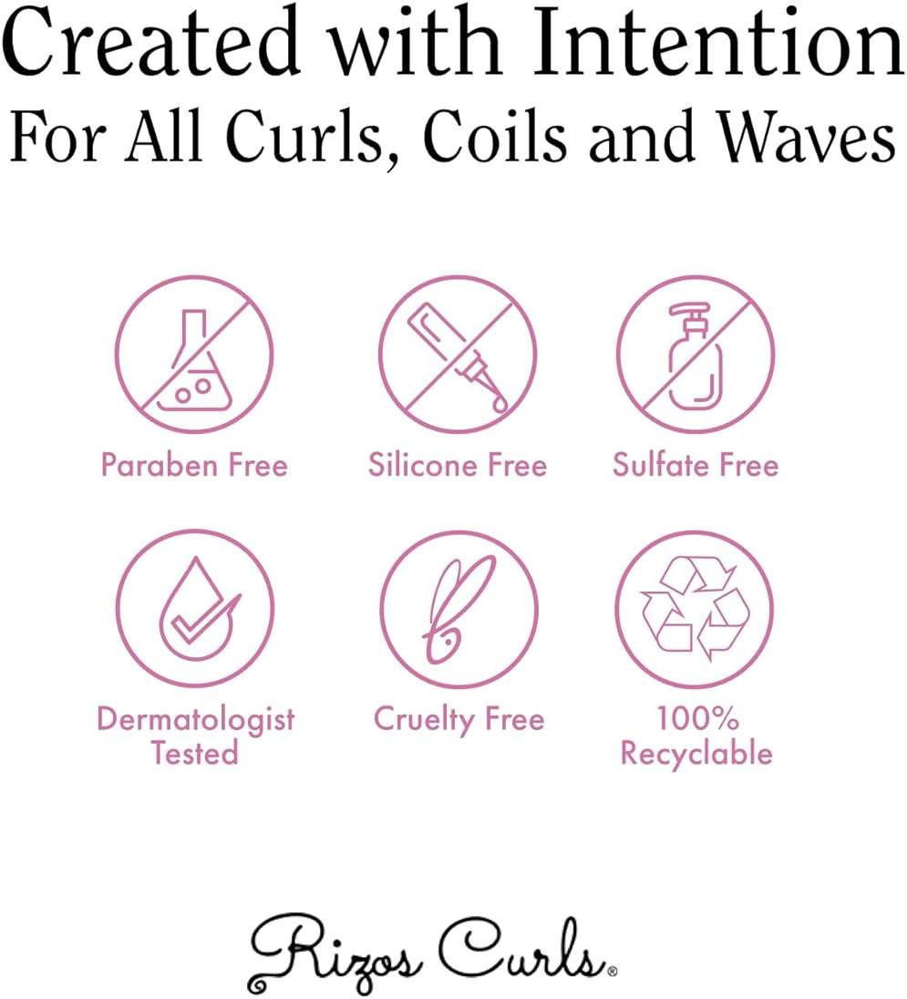 Rizos Curls Curl Defining Cream for Wavy, Curly, Coily Hair – Frizz Control, Defines, Softens, Moisturizes, Adds Shine for 1a–4c Hair Types – Sulfate & Paraben - Image 7
