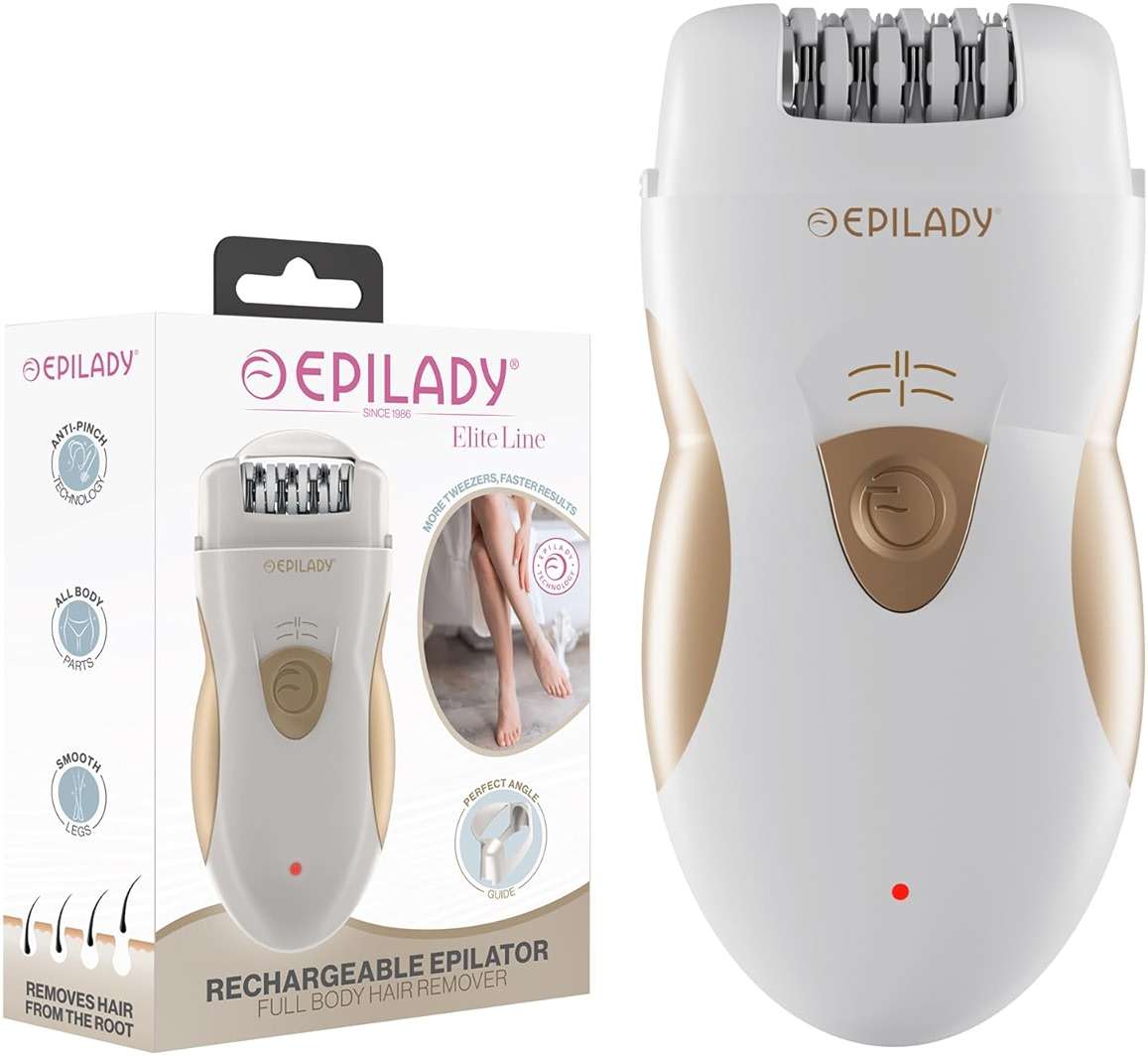 Epilady Legend 5 Rechargeable Cordless Epilator for Women, 56-Tweezer Dual Speed Full Body Hair Removal Device for Legs, Underarms, & Bikini, Long-Lasting Smooth Skin, Travel Case Included - Image 1