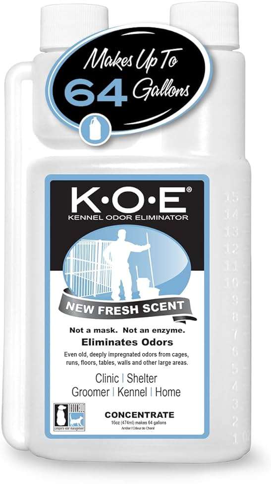 Odorcide K.O.E Kennel Odor Eliminator Concentrate, Fresh Scent, 16 oz - Non-Enzymatic Formula for Cages, Runs, Home and Kennel Use - Image 1