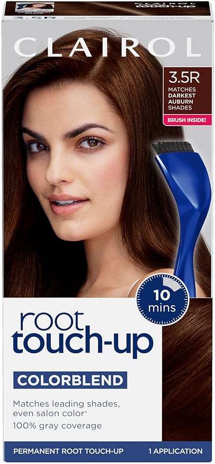 Clairol Root Touch-Up by Nice'n Easy Permanent Hair Dye, 3.5R Darkest Auburn Hair Color, Pack of 1 - Image 1