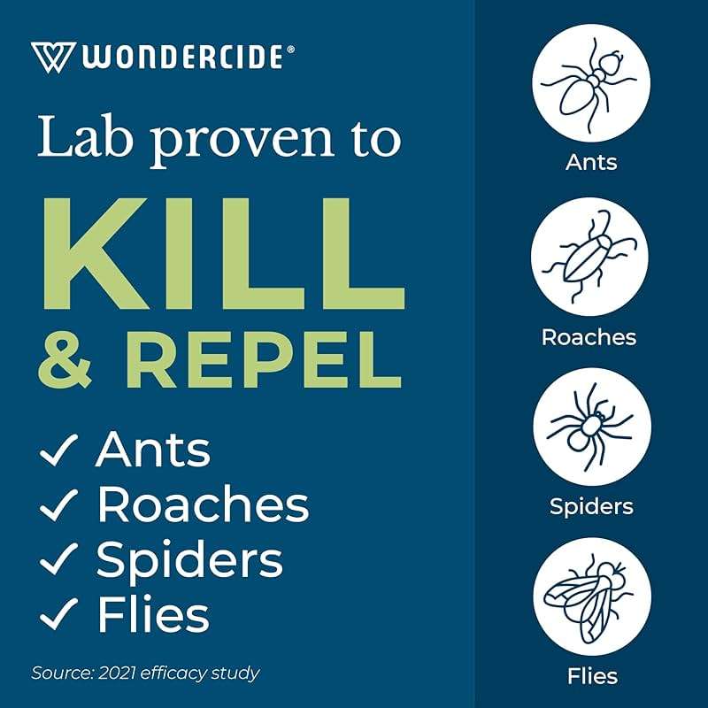 Wondercide - Indoor Pest Control Spray for Home and Kitchen - Ant, Roach, Spider, Fly, Flea, Bug Killer and Insect Repellent - with Natural Essential Oils - Pet and Family Safe — Lemongrass 32 oz - Image 2