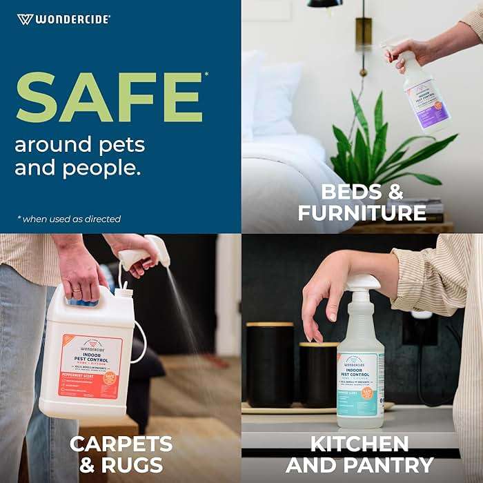 Wondercide - Indoor Pest Control Spray for Home and Kitchen - Ant, Roach, Spider, Fly, Flea, Bug Killer and Insect Repellent - with Natural Essential Oils - Pet and Family Safe — Lemongrass 32 oz - Image 4