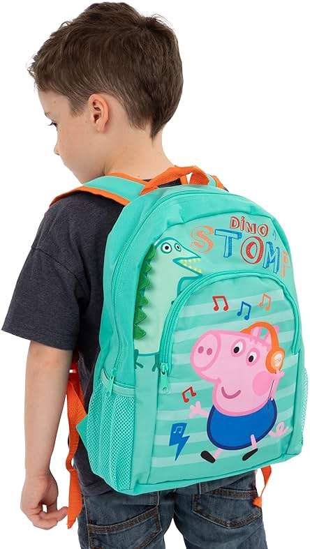 Peppa Pig Backpack For Boys | George Pig Backpack | Multicoloured One Size - Image 3