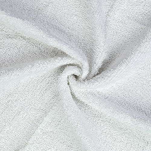 DecorRack 10 Pack 100% Cotton Wash Cloth, Luxurious Soft, 12 x 12 inch Ultra Absorbent, Machine Washable Premium Quality Washcloths, White (10 Pack) - Image 8