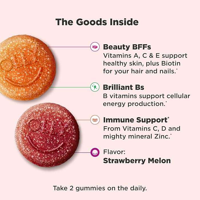 Olly Teen Girl Multi Gummy, Healthy Skin and Immune Support, 15 Essential Vitamins, Biotin, Zinc, Calcium, Chewable Multivitamin, Berry Melon, 35 Day Supply, 70 Count - Image 3