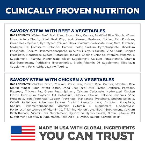 Hill's Science Diet Small & Mini, Adult 1-6, Small & Mini Breeds Premium Nutrition, Wet Dog Food, Variety Pack: Chicken & Vegetables; Salmon & Vegetables Stew, 3.5 oz Tray Variety Pack, Case of 12 - Image 5