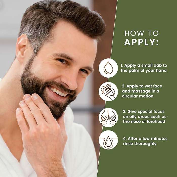 MGA Vegan Face Scrub - Scruff Rescue Face Scrub, Daily Exfoliator & Wash for Deep Cleaning | Prevents Blackheads & Ingrown Hairs | pH Balanced Walnut Shell Microdermabrasion | 5.5 oz - Image 4