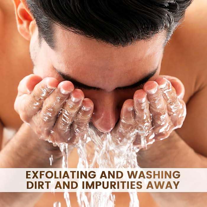 MGA Vegan Face Scrub - Scruff Rescue Face Scrub, Daily Exfoliator & Wash for Deep Cleaning | Prevents Blackheads & Ingrown Hairs | pH Balanced Walnut Shell Microdermabrasion | 5.5 oz - Image 5