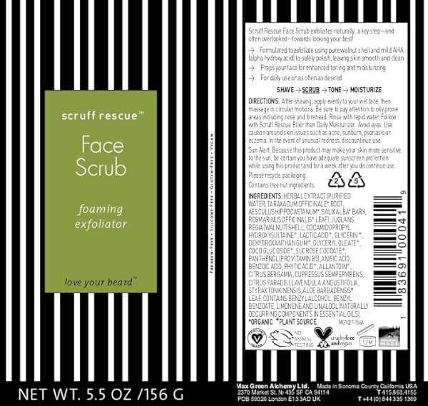 MGA Vegan Face Scrub - Scruff Rescue Face Scrub, Daily Exfoliator & Wash for Deep Cleaning | Prevents Blackheads & Ingrown Hairs | pH Balanced Walnut Shell Microdermabrasion | 5.5 oz - Image 9