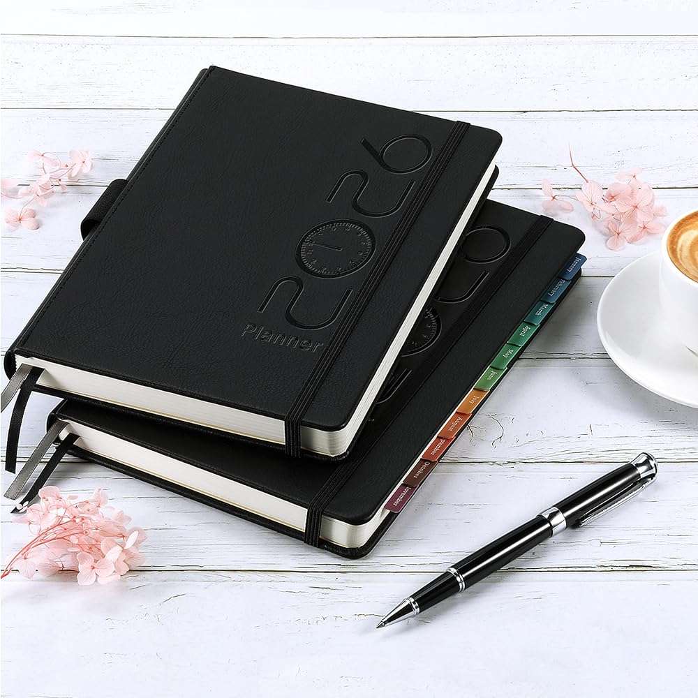 2026-2027 Planner - Planner 2026-2027 with Pen Loop, Jul 2026 - Jun 2027, to Achieve Your Goals & Improve Productivity, Thick Paper, 40 Note Pages, Inner Pocket, 5.75" x 8.25" - Black - Image 7