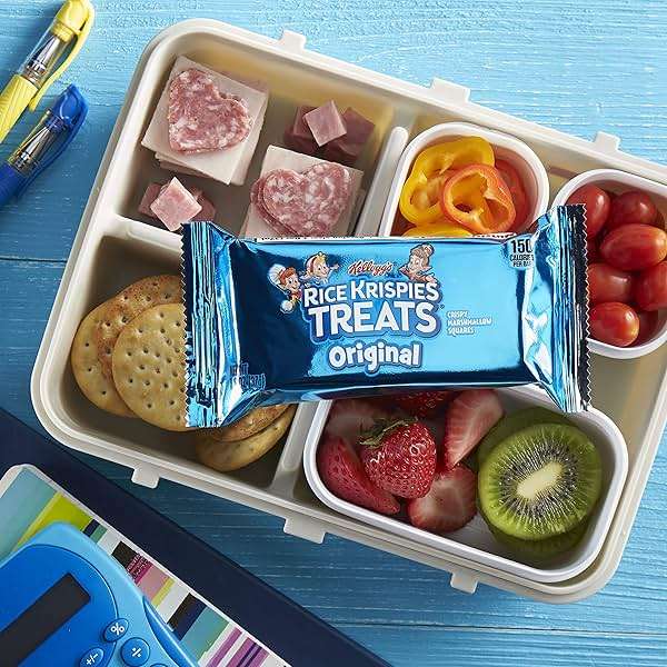 Kellogg’s Rice Krispies Treats, Crispy Marshmallow Squares, Original, Single Serve, Display Box, 1.3 oz Bars (25 Count) - Image 2