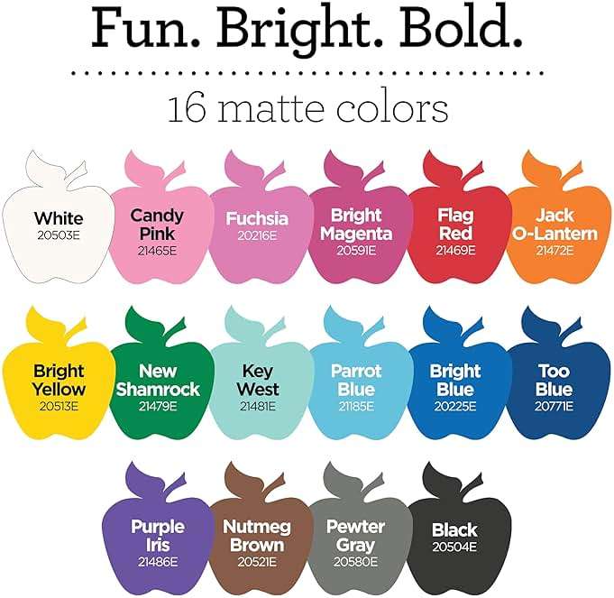 Apple Barrel, Vibrant Spectrum Collection Acrylic Craft Paint, Promoabiii, each, 16 assorted matte colors, 2 Fl Oz, 16 Count - Image 3