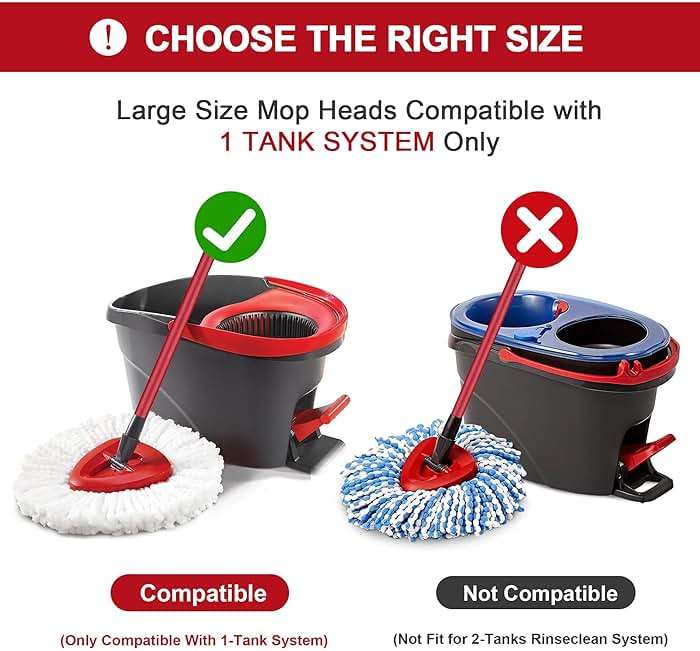 4 Pack Mop Heads Replacements for O-Ceda Easy Wrin Spin System, Microfiber Refills, Easy Cleaning Mop Repalce Head - Image 3
