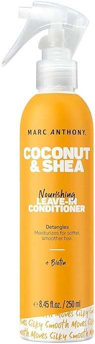 Marc Anthony Leave-In Conditioner Spray, Coconut Oil & Shea Butter - Anti-Frizz Biotin Hair Detangler Spray to Moisturize for Softer Smoother Hair - Sulfate Free Styling Product - Image 1
