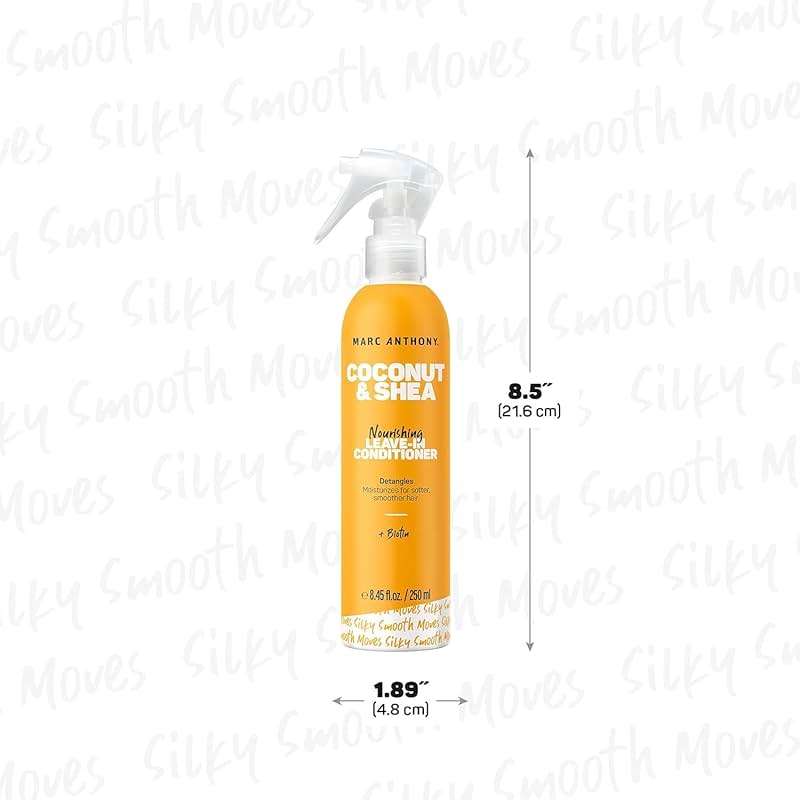 Marc Anthony Leave-In Conditioner Spray, Coconut Oil & Shea Butter - Anti-Frizz Biotin Hair Detangler Spray to Moisturize for Softer Smoother Hair - Sulfate Free Styling Product - Image 5