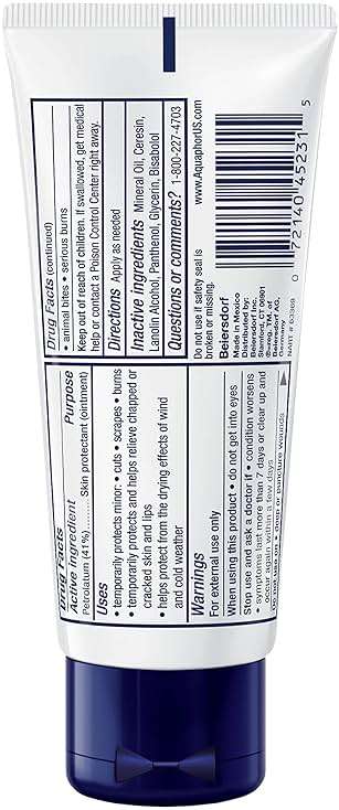 Aquaphor Advanced Therapy Healing Ointment, Hypoallergenic, Fragrance Free Body Moisturizer for Dry Skin and Minor Wound Care, Travel Size Skin Care Set, 1.75 Oz Tube, Pack of 3 - Image 15