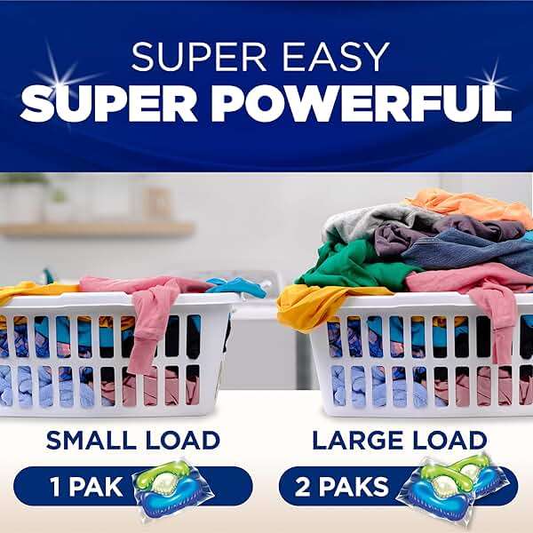 ARM & HAMMER Plus OxiClean Stain Fighters: 5-in-1 Laundry Detergent Power Paks, Laundry Stain Remover, Attacks 100 Plus Stains, Fresh Scent, 42 Count - Image 6