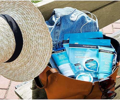 Neutrogena Hydro Boost Hydrating Face Mask 100% Hydrogel Sheet Moisturizing Instantly Quench Dry Skin Gentle Noncomedogenic Skin Care Mask, 12 pack of 1 oz - Image 4