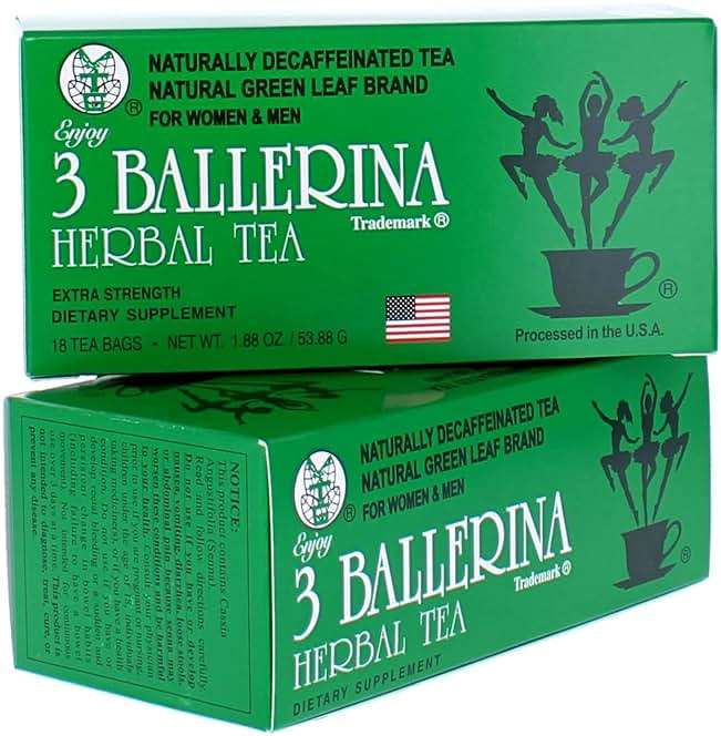 3 Ballerina Herbal Tea Drink Extra Strength Herbal, 18 Count (Pack of 2) - Image 3