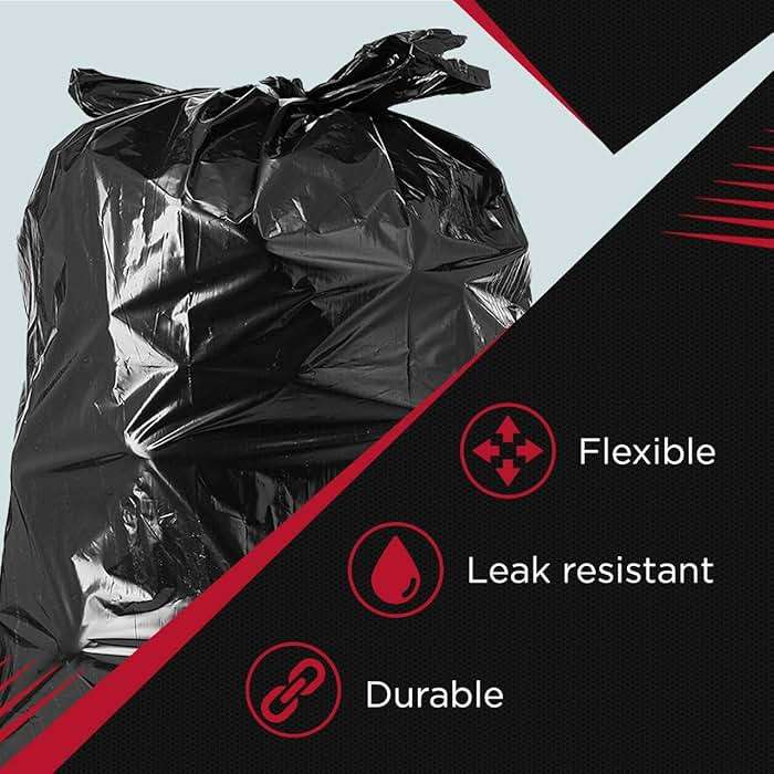 Tasker 55 Gallon Trash Bags | Value 50 Trash Bags w/Ties | Heavy Duty Extra Large Industrial Trash Bags 55 Gallon, Lawn and Leaf Bags, Extra Large Outdoor Contractor Trash Can Liners, 50-60 Gallon - Image 8