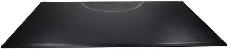 Berkeley Commercial Grade Rectangle Salon Mat 3x5 Black Extra-Thick Wholesale Barbershop Mat for Styling or Barber Chair Standing Comfort - Image 1