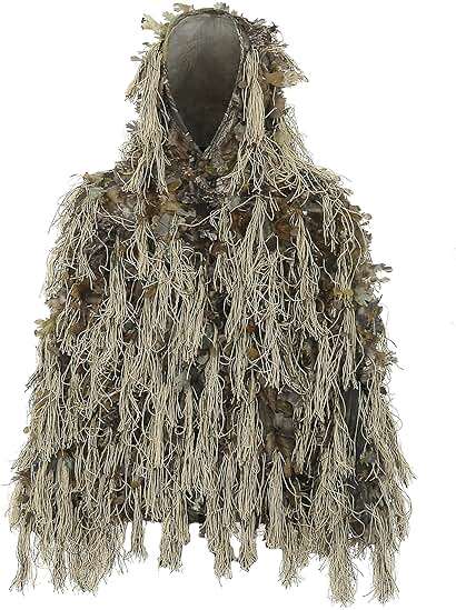 AUSCAMOTEK Ghillie Suit for Hunting Dry Grass Brown Ideal for Hunting in Winter and Autumn - Image 2