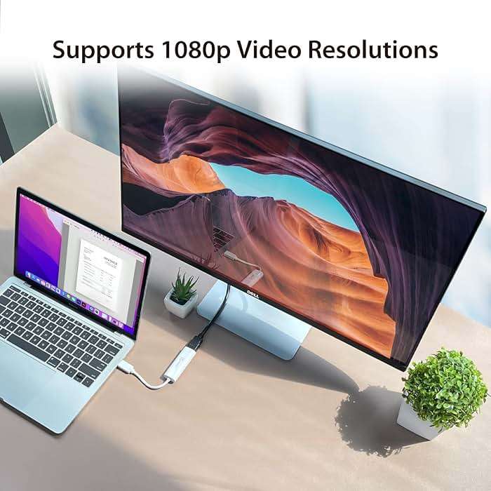 j5create USB to HDMI Multi-Monitor Adapter Supports 1080p 2048 x 1152 @ 32 bits | USB 3.0 with 2.0 Support | Adapter is Compatible with Both Mac & Windows (JUA254) - Image 2