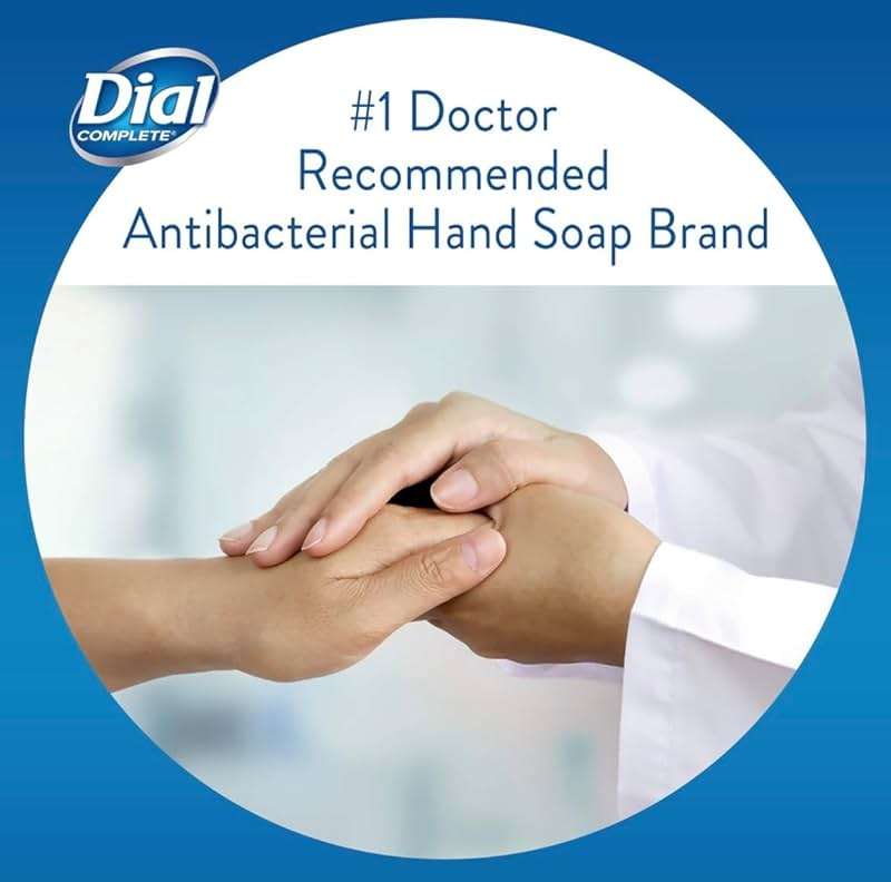 Dial Antibacterial Defense Liquid Hand Soap + Aloe, Spring Water Scent, 52 Fl Oz Hand Soap Refill (Pack of 3), Dermatologist-Tested, Gentle Formula - Image 4