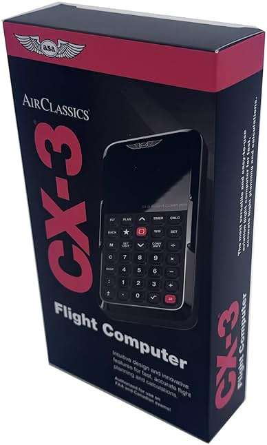 ASA CX-3 Flight Computer – Advanced Electronic E6B for Accurate Flight Planning and FAA Exam Preparation - Image 2