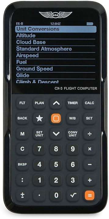ASA CX-3 Flight Computer – Advanced Electronic E6B for Accurate Flight Planning and FAA Exam Preparation - Image 6