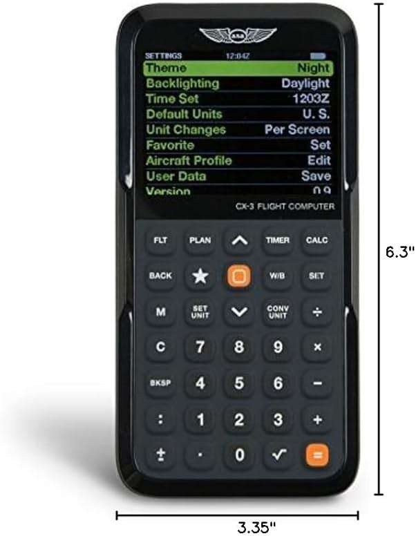 ASA CX-3 Flight Computer – Advanced Electronic E6B for Accurate Flight Planning and FAA Exam Preparation - Image 9