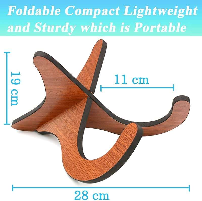 Ukulele Wood Folding Portable Stand for Mandolins and Violins - Image 4