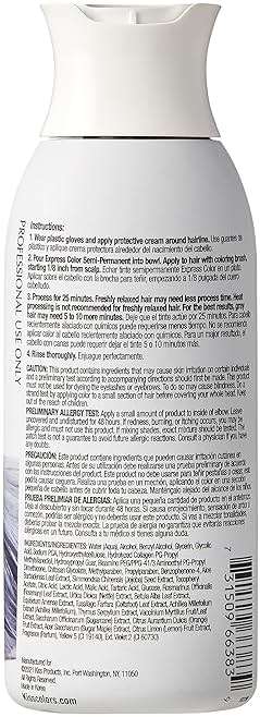 Kiss Express Semi-Permanent Hair Color 100mL (3.5 US fl.oz) (1 Count, Platinum) - Image 2