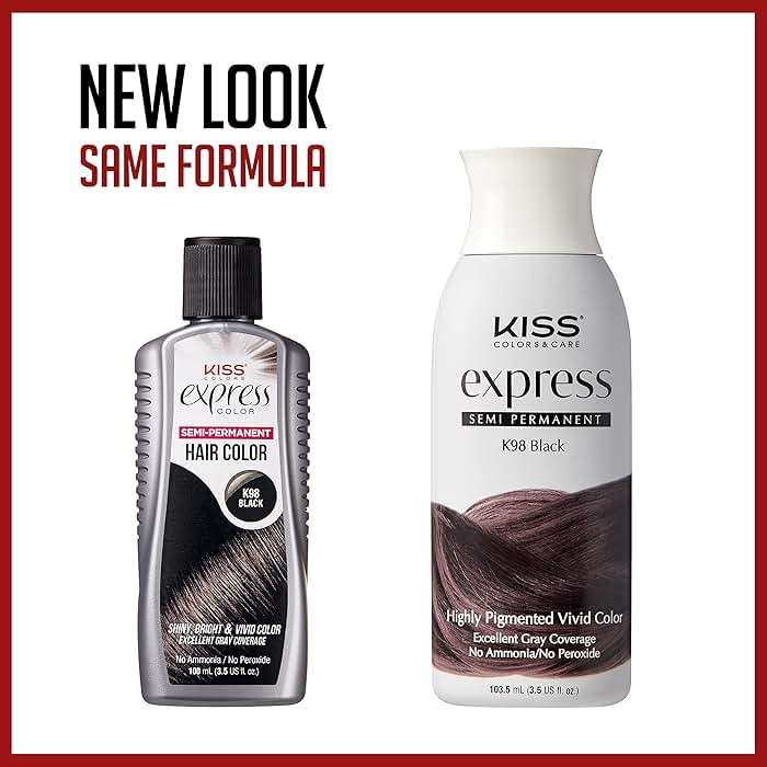 Kiss Express Semi-Permanent Hair Color 100mL (3.5 US fl.oz) (1 Count, Platinum) - Image 3