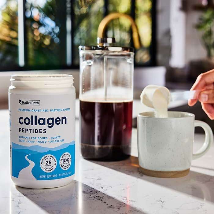 NativePath Collagen Peptides - Hydrolyzed Type 1 & 3 Collagen Powder for Skin, Hair, Nails - 8.8 oz (25 Servings) - Image 7