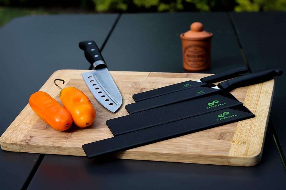 EVERPRIDE Chef Knife Sheath Set (4-Piece Set) Universal Blade Edge Cover Guards for Chef’s and Kitchen Knives – Durable, BPA-Free, Felt Lined, Sturdy ABS Plastic – Knives Not Included - Image 2