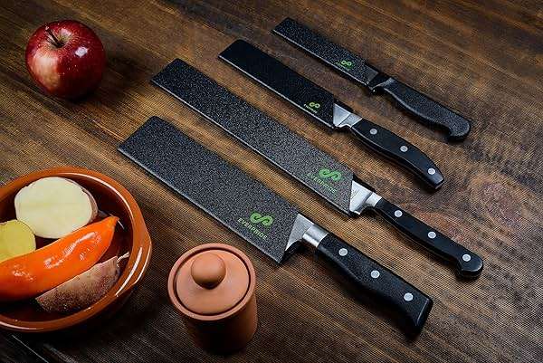 EVERPRIDE Chef Knife Sheath Set (4-Piece Set) Universal Blade Edge Cover Guards for Chef’s and Kitchen Knives – Durable, BPA-Free, Felt Lined, Sturdy ABS Plastic – Knives Not Included - Image 6