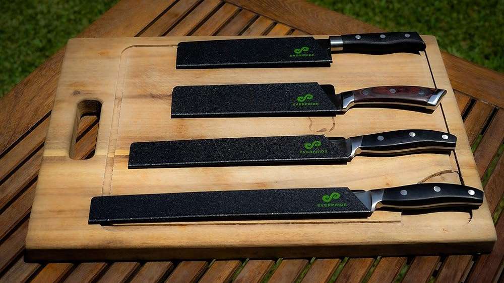EVERPRIDE Chef Knife Sheath Set (4-Piece Set) Universal Blade Edge Cover Guards for Chef’s and Kitchen Knives – Durable, BPA-Free, Felt Lined, Sturdy ABS Plastic – Knives Not Included - Image 7