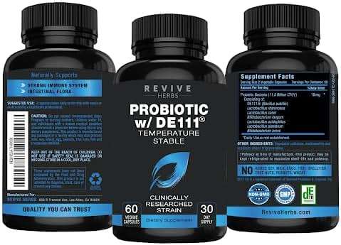 Advanced Probiotic with DE111 Strain (Bacillus subtilis). Spore Forming Probiotic. No Refrigeration Needed. 11.5 Billion Organisms. Probiotics for Women and Men. 60 Vegetable Capsules. - Image 5