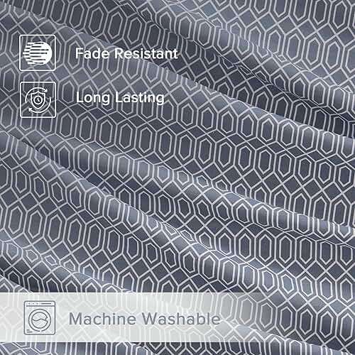 Comfort Spaces 100% Cotton Sheet Set Breathable, Lightweight, Soft with 14" Elastic Pocket Fits up to 16" Mattress, All Season Cozy Bedding, Matching Pillow Case, King Diamond Blue 4 Piece - Image 8