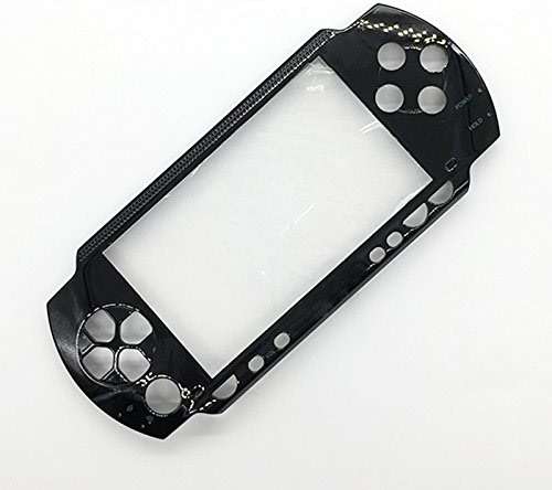 Front Face Plate Faceplate Shell Case Cover Replacement for Sony PSP 1000 1001 Fat (Black) - Image 1