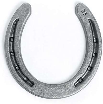 The Heritage Forge Steel Horseshoes Set for Horses, Crafts, Decorations and Backyard Games - Size 0 - R3-F - Sand Blasted 20 Shoes - Image 1