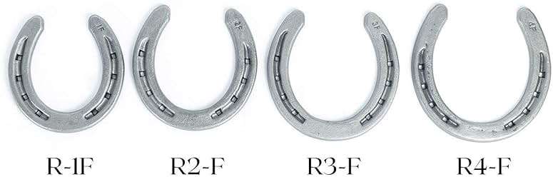 The Heritage Forge Steel Horseshoes Set for Horses, Crafts, Decorations and Backyard Games - Size 0 - R3-F - Sand Blasted 20 Shoes - Image 3