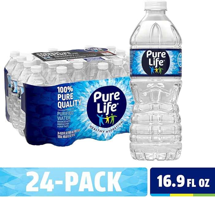 Pure Life Purified Water, 16.9 oz. Bottles, 4 Cases (24 Bottles)… - Image 2
