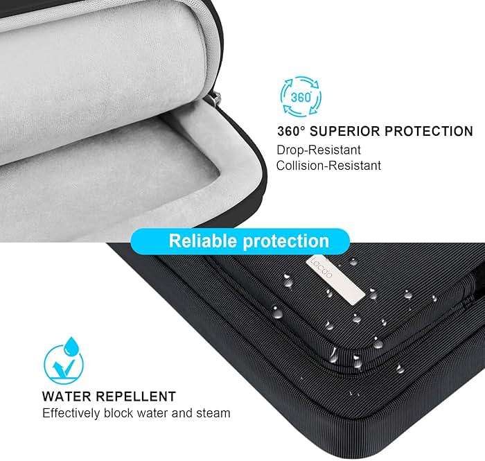 Lacdo 360° Protective Laptop Shoulder Bag, 14 inch Computer Bags for 14 inch MacBook Pro M5 Pro/Max A3426 A3427 (2026), M5/M4/M3/M2/M1 A3434 A3112 A3401 A3185 A2918 A2992 2025-2021 Messenger Bag,Black - Image 2