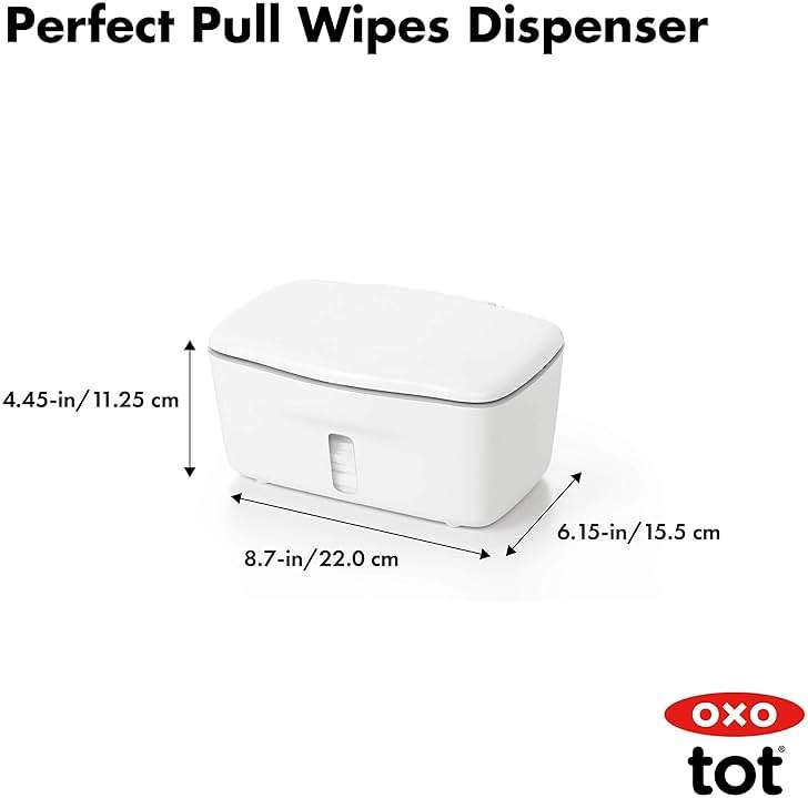 OXO Tot Perfect Pull Wipes Dispenser, Gray - Image 2