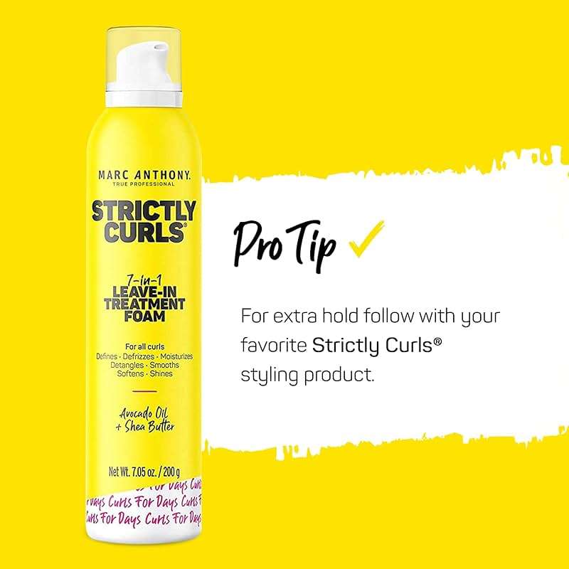 Marc Anthony True Professional Strictly Curls Perfect Curl 7-In-1 Leave In Treatment Foam, 7.05 Ounce (Packaging May Vary) - Image 8